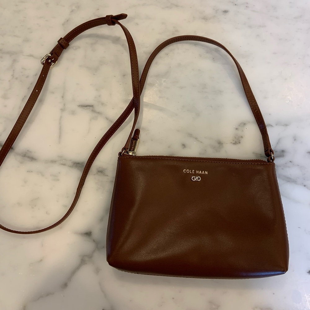 Brown Cole Haan crossbody bag